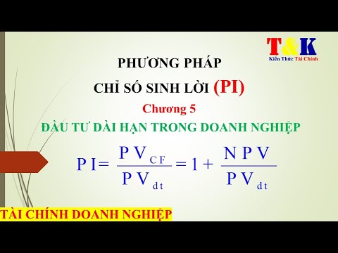 Video: Chỉ số sinh lời: khái niệm, công thức