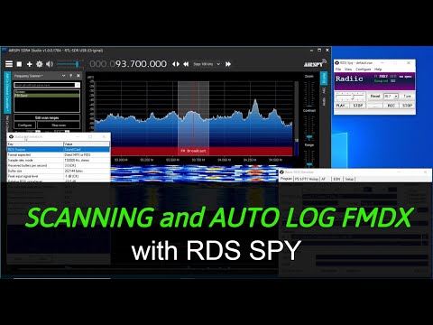 Scanning and Auto-logging FMDX with RDS Spy and SDR#