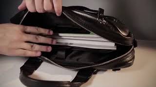 Обзор. Мужская кожаная сумка Brialdi YORK - Видео от AllTimeRU