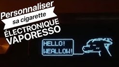 Personnaliser l'interface de sa cigarette électronique Vaporesso