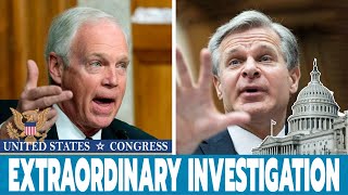 Senator Ron Johnson Confronts FBI's Wray in Heated Debate Over Sussmann Indictment!