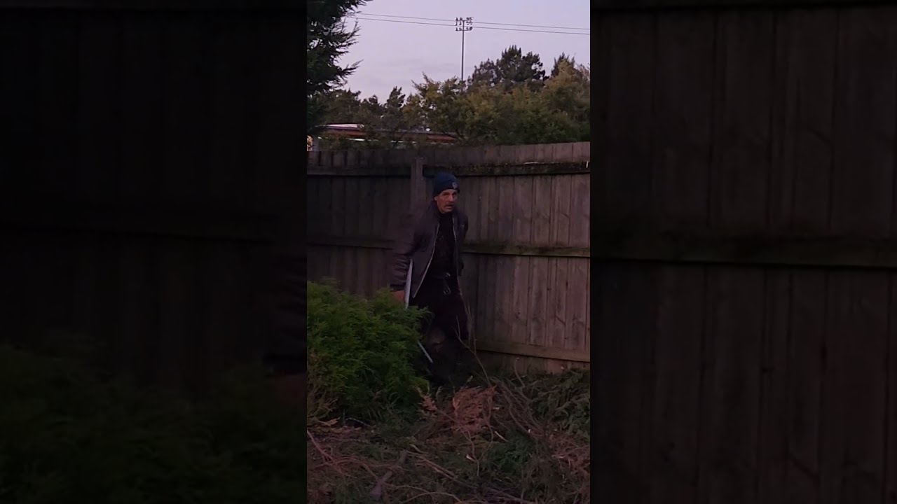 OMG Don T Blink Man Appears Out Of The Fence