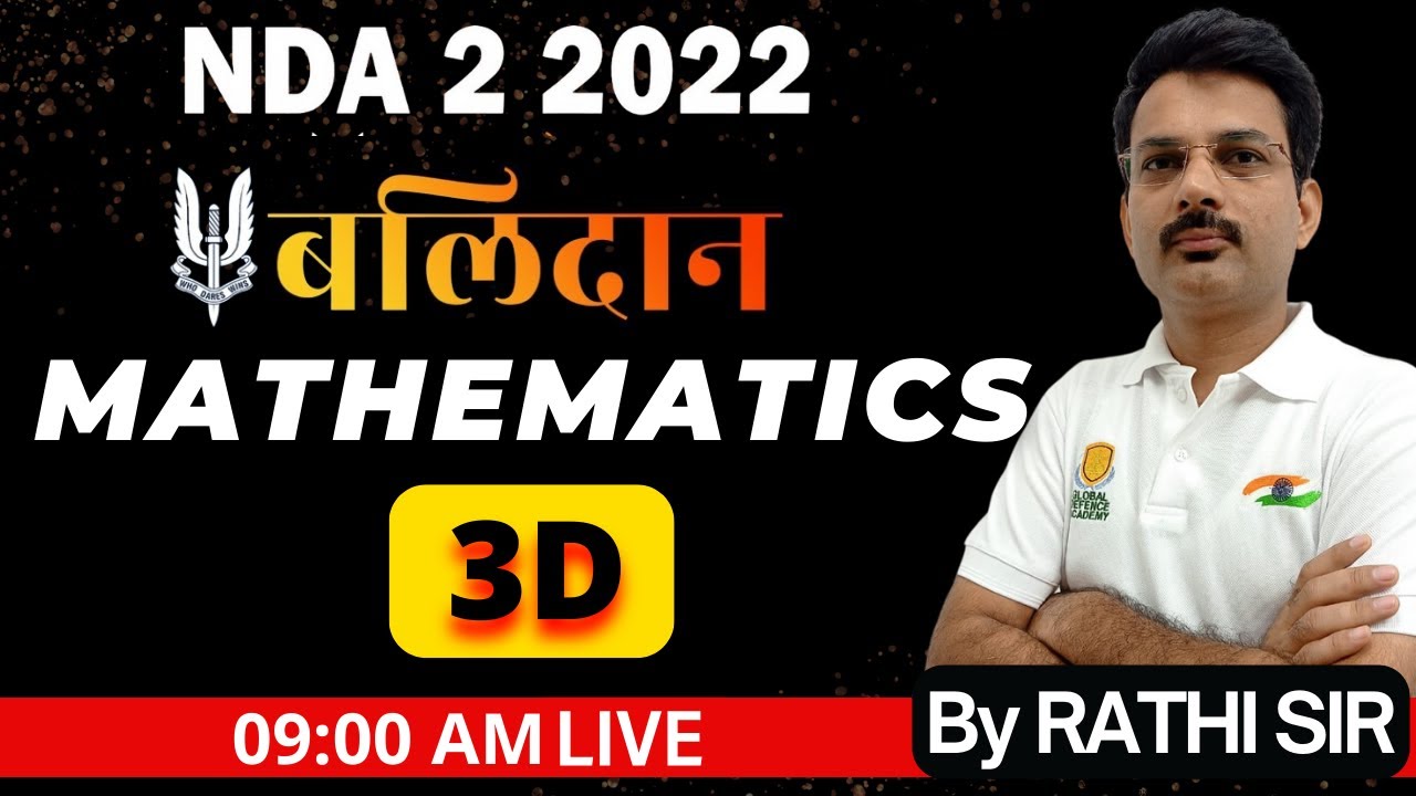 Maths NDA 2 LIve By Rathi Sir Best Maths Teacher In Dehradun 