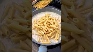 Alfredo chicken garlic pasta recipe ?food shortfeed shortvideodevourpower