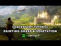 Painting Grass Tutorial - Digital Painting Basics - Vegetation - Concept Art