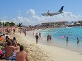 Boeing 737 aterrizando en St Maarten, SXM, desde Maho Beach.