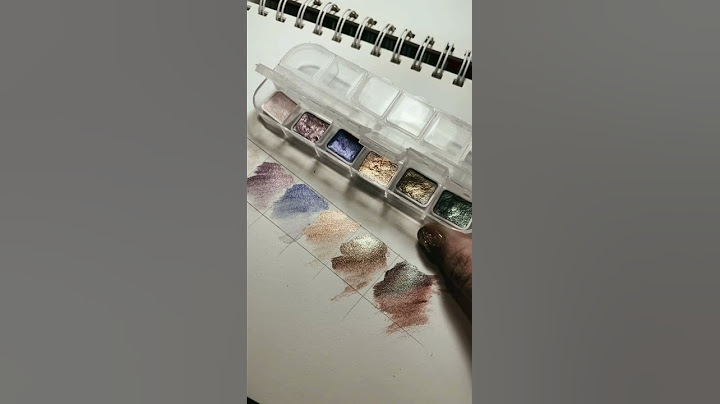 開箱 ❙ 珠光水彩試色 🎨