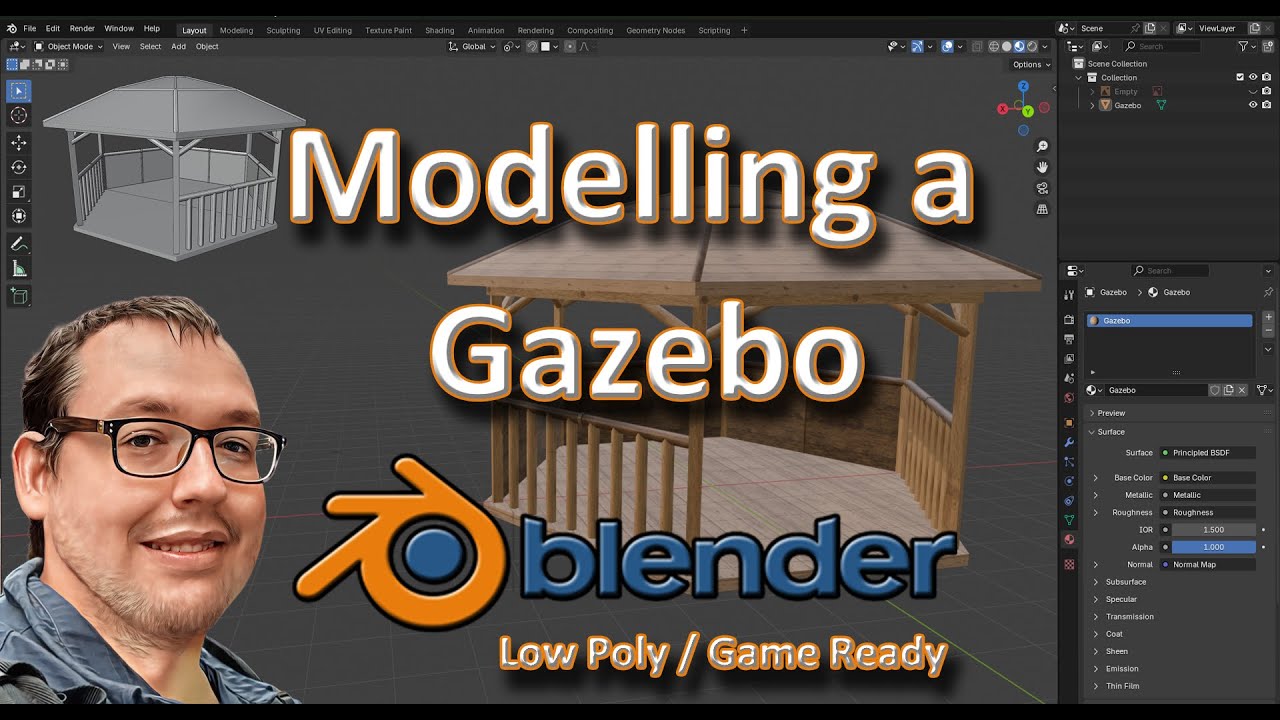 Blender - Gazebo - YouTube