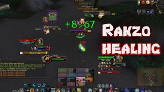 Rakzo Solo Healing WotLK BG (0 deaths, top healing) PvP