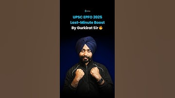 Gukirat Sir’s Final Message for Tomorrow’s Exam 🔥💯 | UPSC EPFO 2025