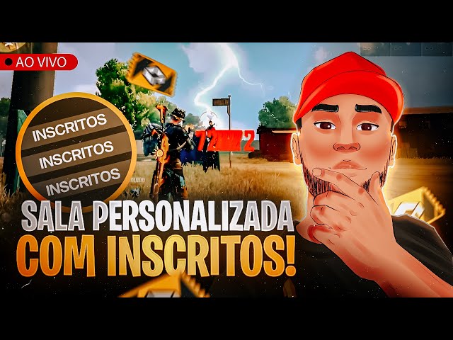 X1 DOS CRIA AO VIVO🔥SALAS PREMIADAS🔥JOGANDO COM INSCRITOS🔥4X4 E 6X6  PREMIADO🔥FREE FIRE AO VIVO🔥 