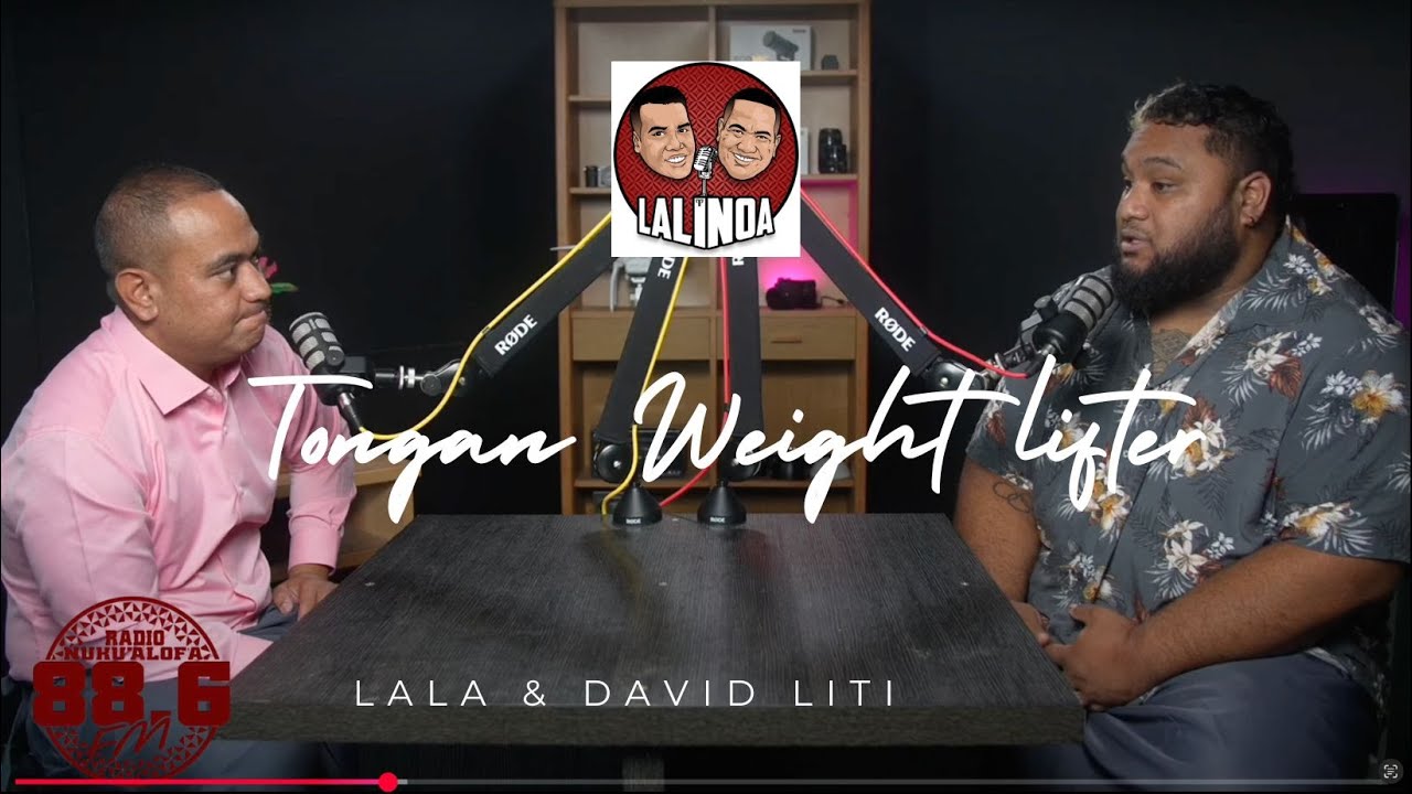 LALINOA with Tongan-New Zealander Commonwealth Games gold medalist David Liti.