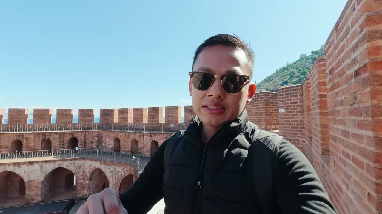 သမိုင်းဝင် အနီရောင်ရဲတိုက်ခံတပ်လေ့လာမယ် Alanya city Turkey မြေထဲပင်လယ်ဒေသ / Red Tower Fortress 