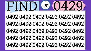 Only 1% Can Spot This Hidden Number 0429🔥 | Puzzle Challenge #eymath #viral #trending #fypシ゚viral 