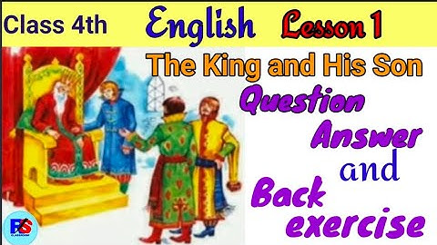 PSEB | Class 4th | Lesson 1 The King and His Son | Question Answer|@RhymesAndStoriesClassroom
