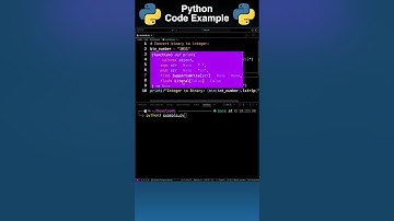 How To Convert From Binary to Decimal in Python #shorts