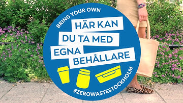 REDUCE WASTE -Bring Your Own Container
