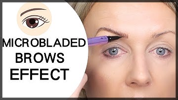 MICROBLADED BROW EFFECT Ft URBAN DECAY BROW BLADE AND MAC SHAPE+SHADE BROW TINT
