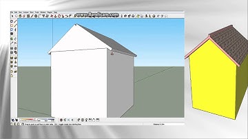 [HD]Google SketchUp -  Fast BUILDING Tutorials (Roof)