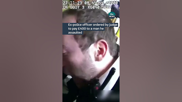 Ex-police officer ordered by judge to pay £400 to a man he assaulted #ITVnews #Police #UK #news
