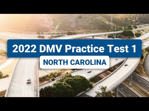 2022 North Carolina DMV Practice Test #1