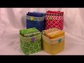 Fat Quarter Storage Cube - easy very detailed sewing instructions