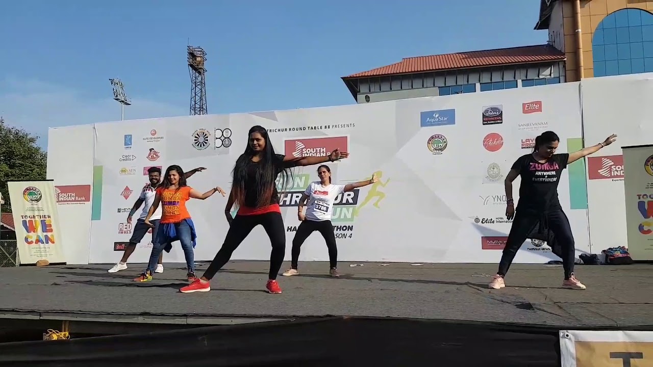 Rafthara nache nache  Zumba  own choreo  Run thrissur Run 2020