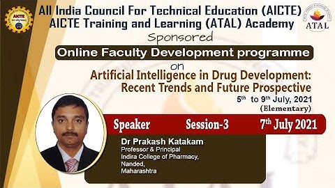 AICTE Training and Learning (ATAL) Academy Sponsored Online FDP Session-III Day-3 (7th July 2021)