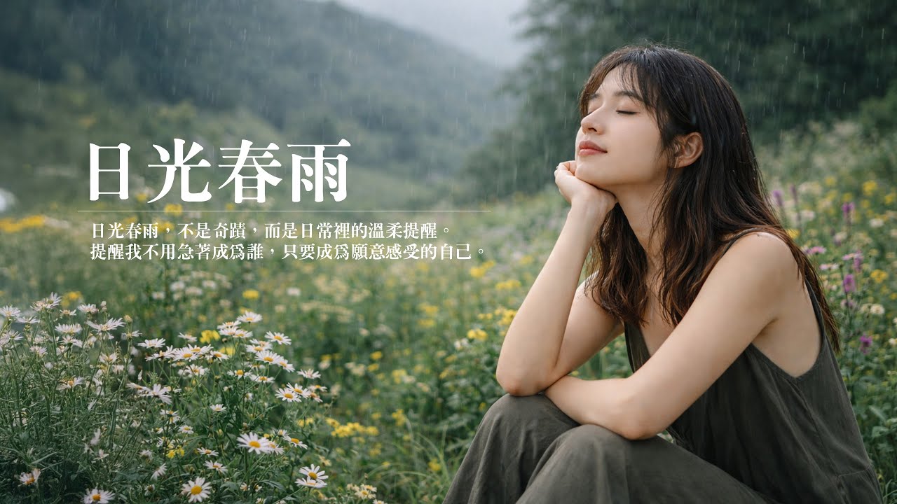 【日光春雨】Original music 華語原創流行音樂｜♫ 日光春雨，落在我的肩，一邊教我勇敢，一邊教我懷念。