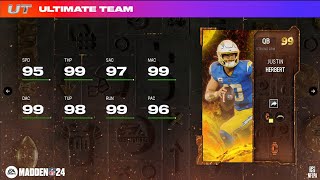 UNLOCKING JUSTIN HERBERT CRUCIBLE FOR FREE AT MAX LEVEL 50 IN MADDEN 24 ULTIMATE TEAM: A QUICK GUIDE