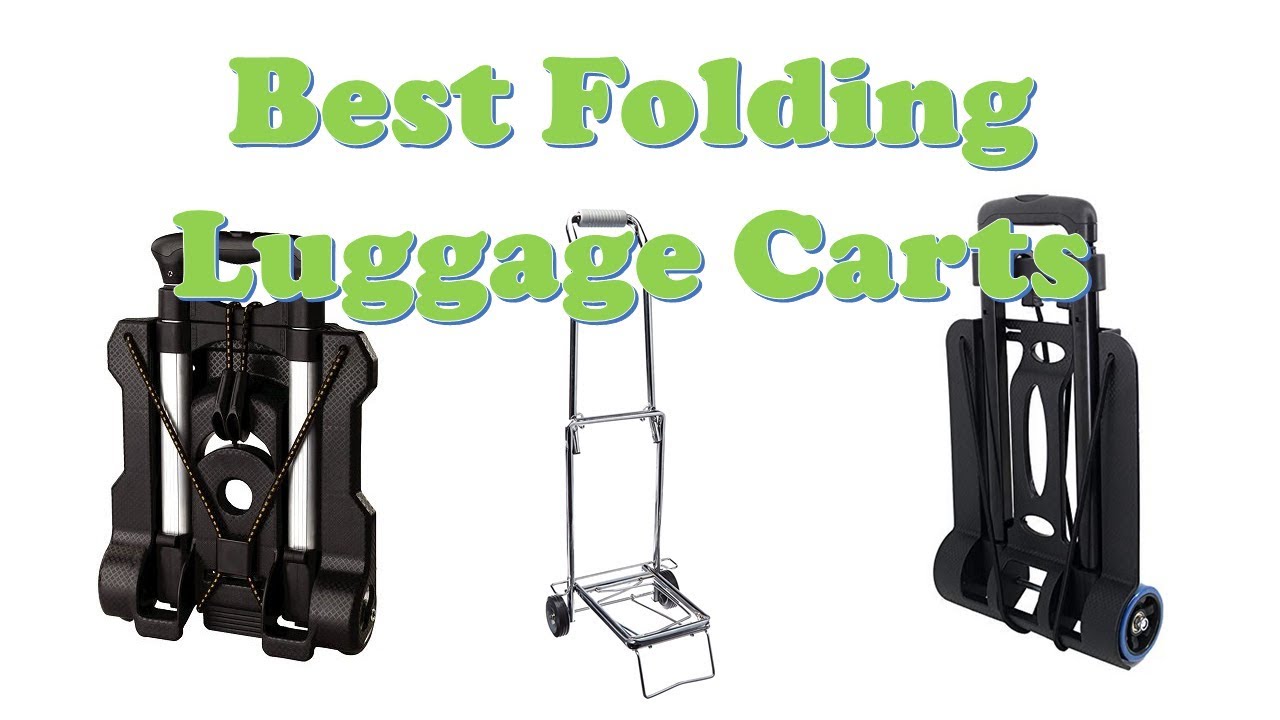 Top 5 Best Folding Luggage Carts for Carrying Luggage - YouTube