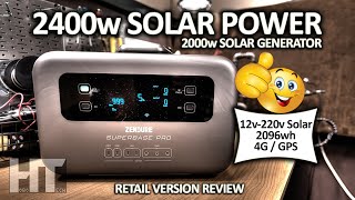 مراجعة إصدار البيع بالتجزئة لمحطة الطاقة الشمسية Zendure SuperBase Pro 2000w UPS