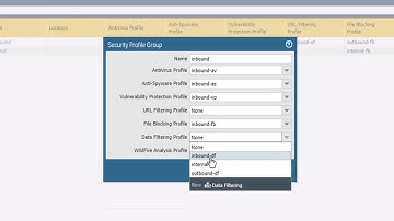 Configuring Security Profile Groups