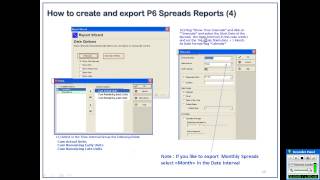 TMS TUTORIAL STEP 5 PRIMAVERA P6 How to create and export in Excel the P6 Spread Reports