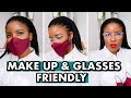 3D face mask perfect for SMUDGE-FREE make up and FOG-FREE glasses - with FREE template