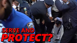 NYPD ATTACK Pro-Palestinian Protesters: 