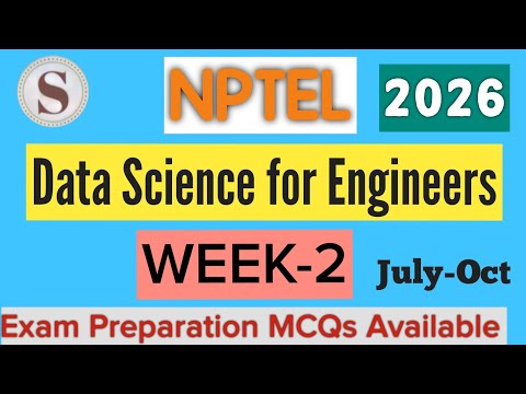 Data Science for Engineers Week 2 Quiz Answers | NPTEL 2026 | Assignment Solutions