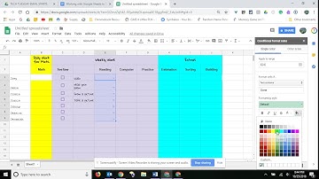 Conditional Formatting for Drop Downs in Google Sheets