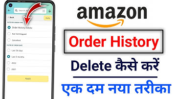 Amazon Order History Delete Kaise Kare? How to Delete Amazon Order History Permanently in Mobile App
