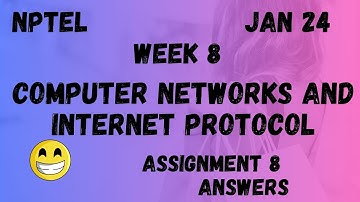 Computer Networks And Internet Protocol | Assignment 8 | NPTEL 2024