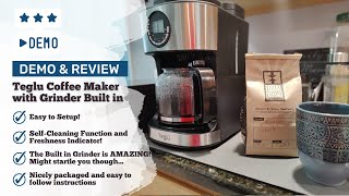 Teglu Coffee Maker With Grinder Unboxing, Setup, And Review