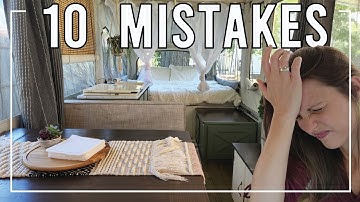 10 MISTAKES ON OUR POP-UP CAMPER RENOVATION: It can only get better from here, right?!