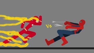 luta de heróis ep1 flash Vs homem-aranha