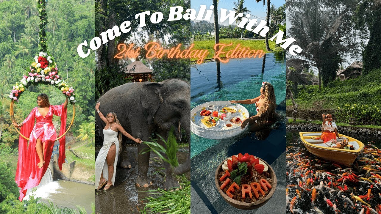 21st BIRTHDAY TRIP TO BALI, INDONESIA 🌺 elephant bath, flower pool, bali swing + much more
