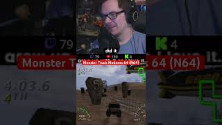 Crazy finish to this race in N64 hidden gem Monster Truck Madness 64 #n64 #nintendo64 #racinggames
