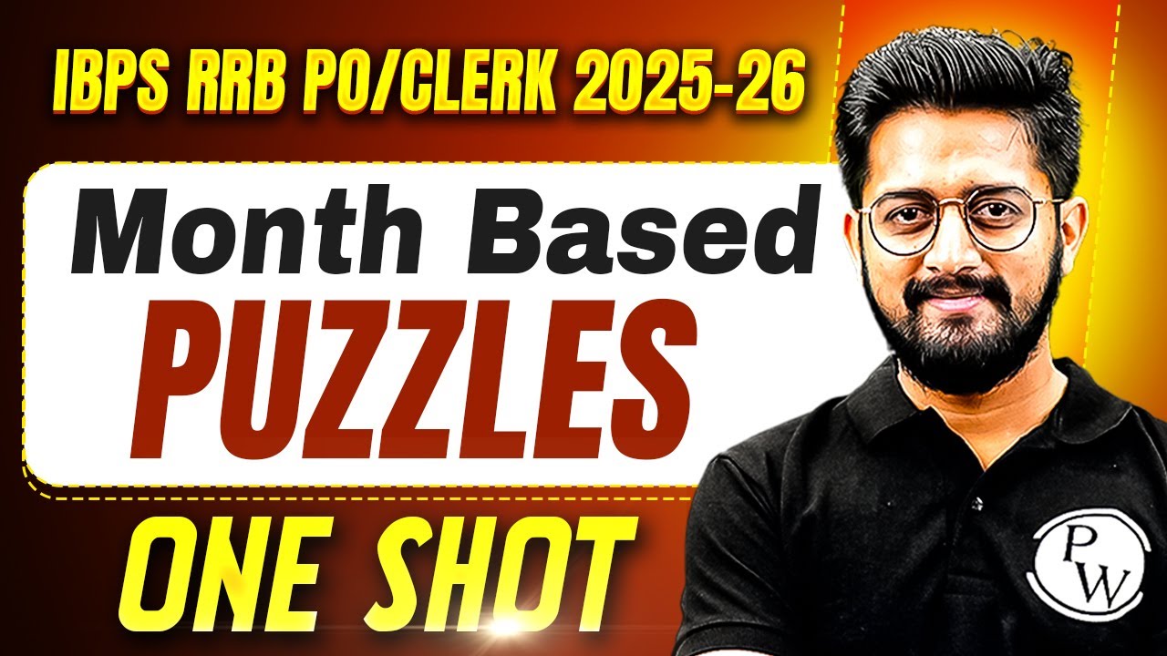 IBPS RRB PO & Clerk 2025 | Month-Based Puzzles for Bank Exams | Puzzle Reasoning | by Sachin Sir