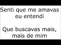 Senti que me amavas - playback