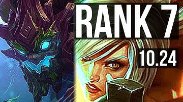 MAOKAI vs RIVEN (TOP) | Rank 1 Maokai, Rank 7, 5/2/9 | NA Challenger | v10.24