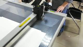 AOKE GD CNC flatbed sample die cutting plotter Protective film PVC PET transparent box cutter maker