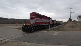 WAMX 4197 Leads A Westbound Local Under Cloudy Skies